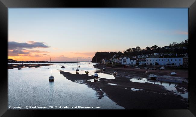 Shaldon and Teignmouth Framed Print by Paul Brewer