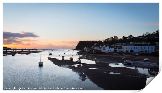 Shaldon and Teignmouth Print by Paul Brewer