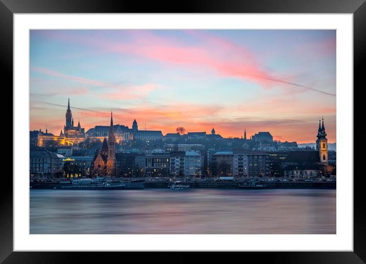 Evening Budapest Framed Mounted Print by Svetlana Sewell