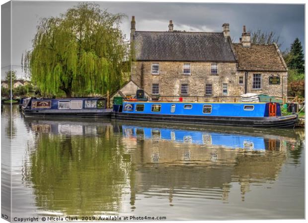 Serenity at The Barge Inn Canvas Print by Nicola Clark