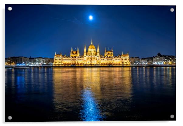Parliament building Acrylic by Svetlana Sewell