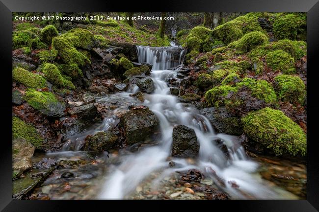 Woodland Streams of Coniston Framed Print by K7 Photography