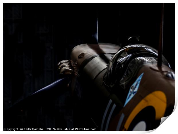 Spitfire Print by Keith Campbell