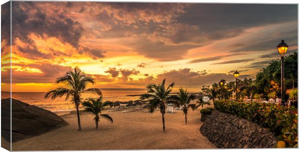 Costa Adeje beach of beauty  Canvas Print by Naylor's Photography