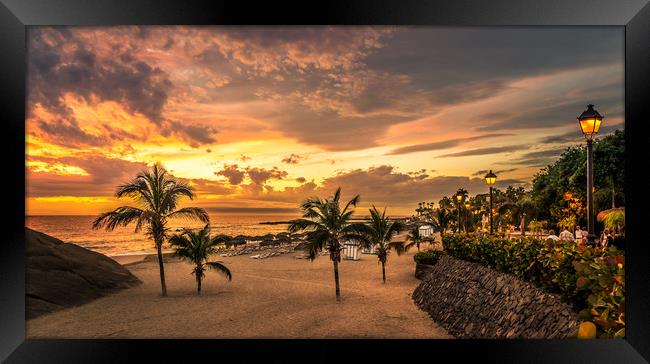 Costa Adeje beach of beauty  Framed Print by Naylor's Photography