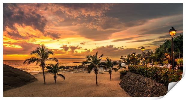 Costa Adeje beach of beauty  Print by Naylor's Photography