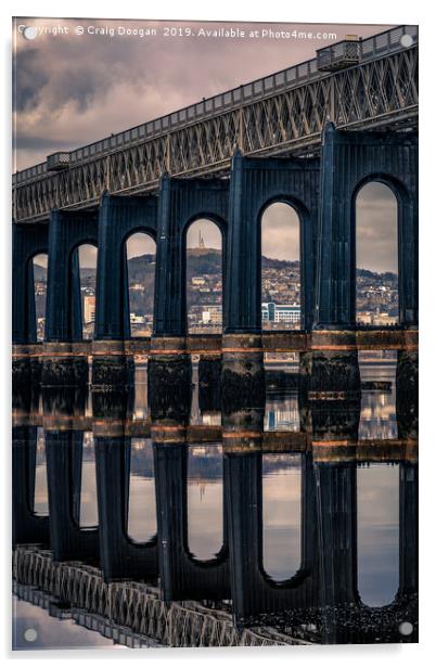 Tay Rail Bridge Acrylic by Craig Doogan