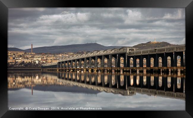 Dundee City Reflections Framed Print by Craig Doogan