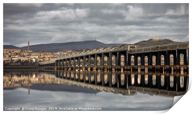 Dundee City Reflections Print by Craig Doogan