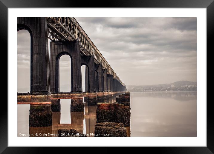 Tay Rail Bridge Dundee Framed Mounted Print by Craig Doogan