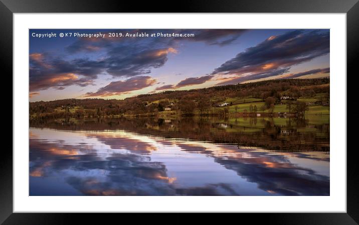 Grizedale Reflections Framed Mounted Print by K7 Photography