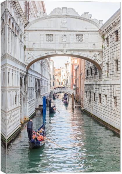 Bridge of Sighs, Venice Canvas Print by Graham Custance