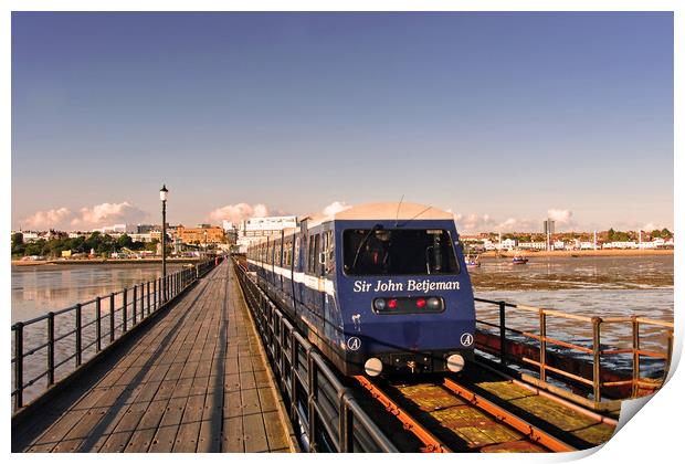 Sunny Day on Southend Pier Print by Andy Evans Photos