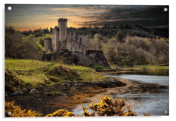 Dunvegan castle_uiginish_Isle ofSkye Acrylic by Rob Lester