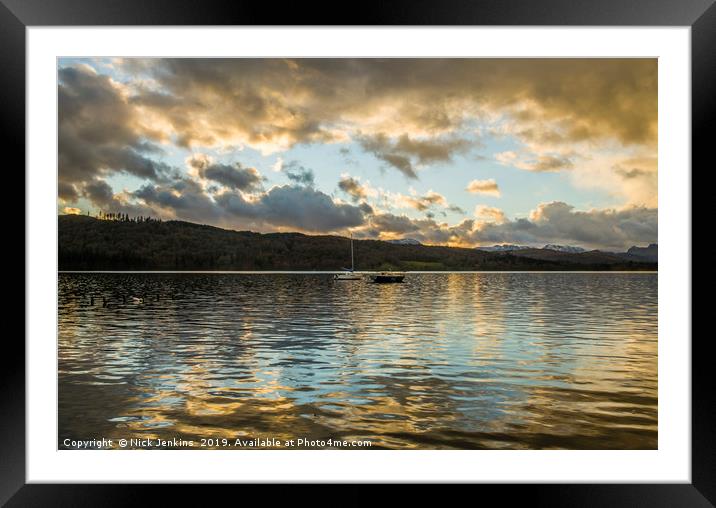 Reflections on Lake Windermere Framed Mounted Print by Nick Jenkins