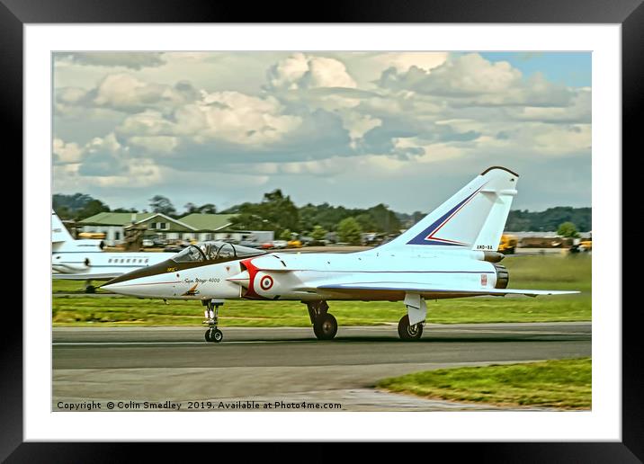 Dassault Super Mirage 4000 01 Framed Mounted Print by Colin Smedley