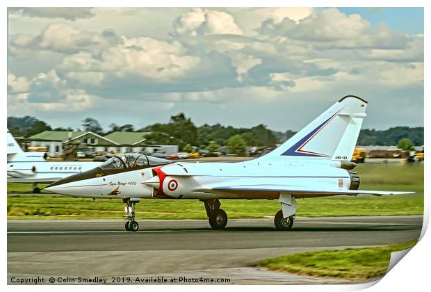 Dassault Super Mirage 4000 01 Print by Colin Smedley