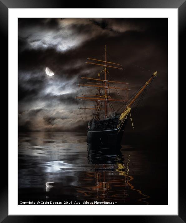 RRS Discovery Ship - Dundee Framed Mounted Print by Craig Doogan