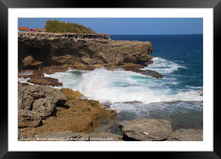 North Point Barbados Framed Mounted Print by Jane Emery