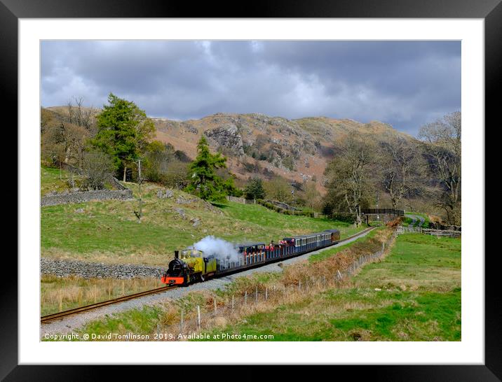 Steam in the Hills  Framed Mounted Print by David Tomlinson