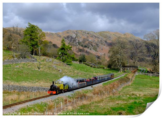 Steam in the Hills  Print by David Tomlinson