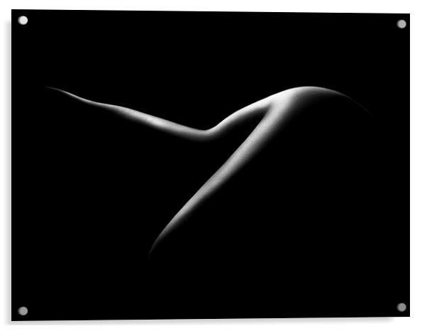 Nude woman bodyscape 15 Acrylic by Johan Swanepoel