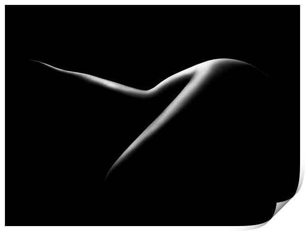 Nude woman bodyscape 15 Print by Johan Swanepoel