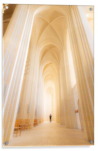 Grundvigs Church, Denmark Acrylic by Daniel Farrington