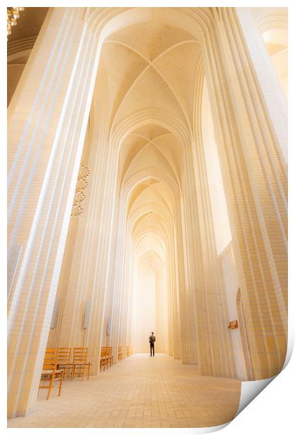 Grundvigs Church, Denmark Print by Daniel Farrington