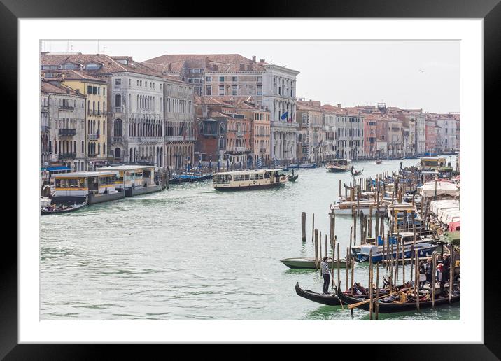 Grand Canal, Venice Framed Mounted Print by Graham Custance
