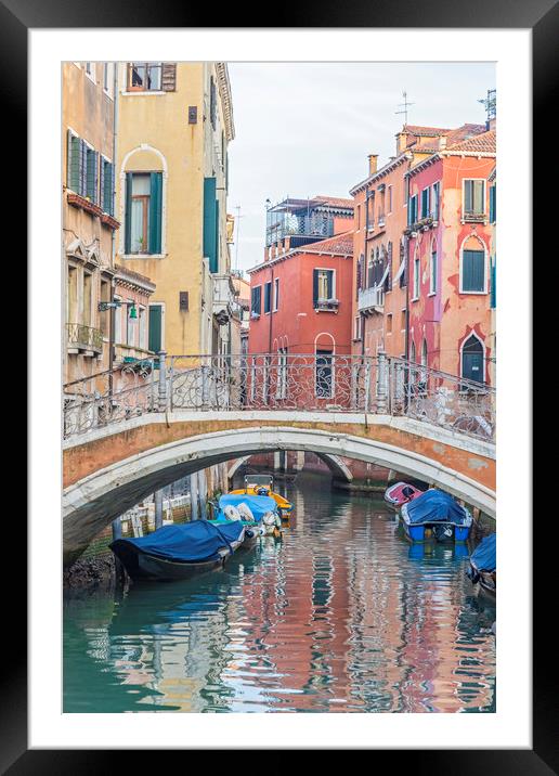 Venice Reflections Framed Mounted Print by Graham Custance