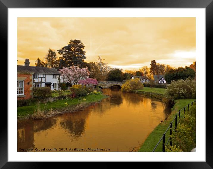 Eardisland herefordshire Framed Mounted Print by paul ratcliffe