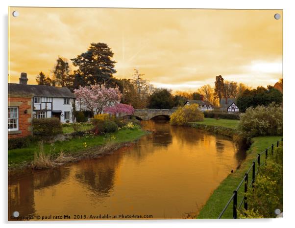 Eardisland herefordshire Acrylic by paul ratcliffe