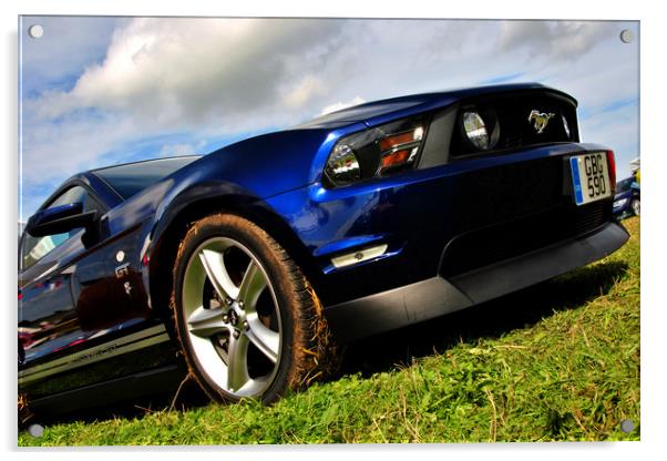 Ford Mustang GT Classic American Motor Car Acrylic by Andy Evans Photos