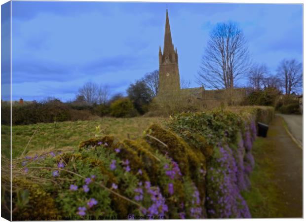 weobley church herefordshire Canvas Print by paul ratcliffe