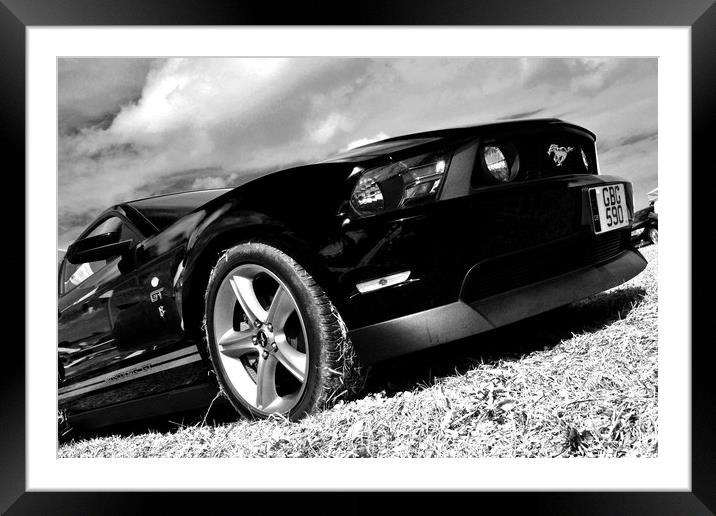 Ford Mustang GT Classic American Car Framed Mounted Print by Andy Evans Photos
