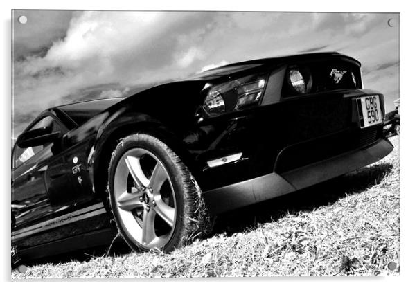 Ford Mustang GT Classic American Car Acrylic by Andy Evans Photos