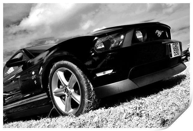 Ford Mustang GT Classic American Car Print by Andy Evans Photos