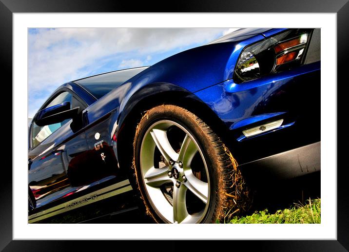 Ford Mustang GT Classic Motor Car Framed Mounted Print by Andy Evans Photos