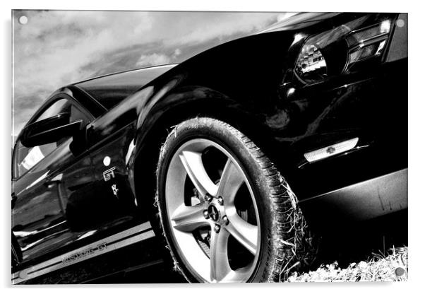 Ford Mustang GT Classic American Car Acrylic by Andy Evans Photos