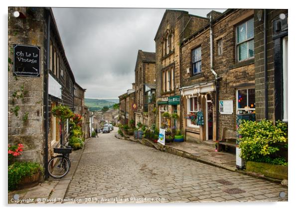 Haworth - Yorkshire  Acrylic by David Tomlinson