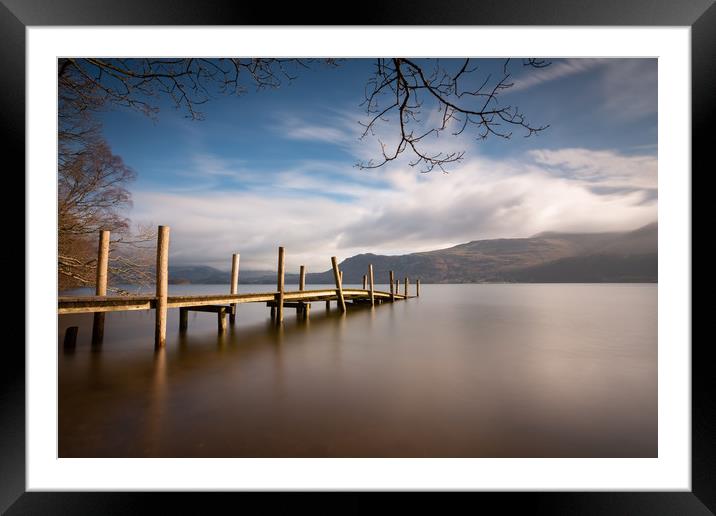 Twisted Pier Framed Mounted Print by Simon Wrigglesworth
