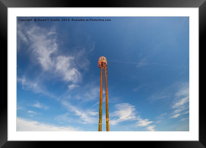 Navigation marker Framed Mounted Print by Stuart C Clarke