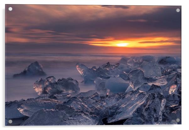 Ice bergs Acrylic by Sandra Kepkowska