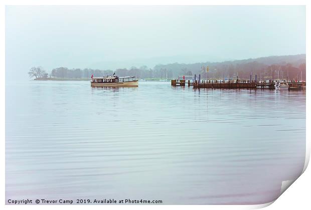 Ullswater Ferry - 01 Print by Trevor Camp