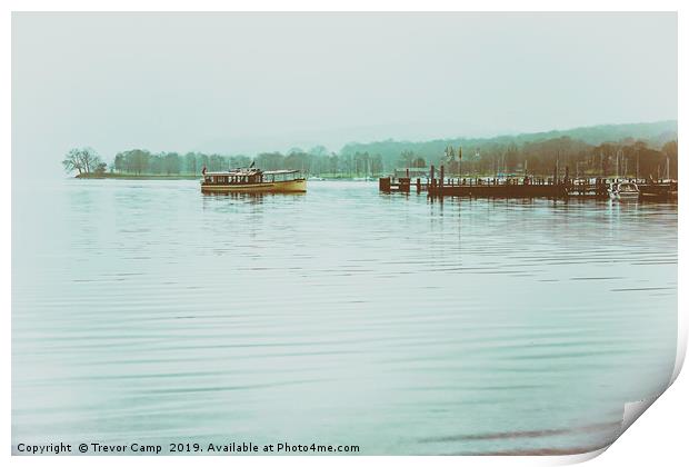 Ullswater Ferry - 02 Print by Trevor Camp