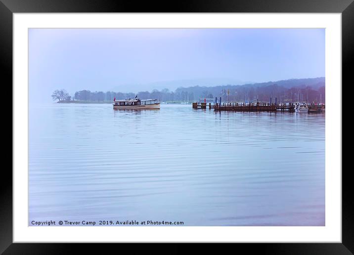 Ullswater Ferry - 03 Framed Mounted Print by Trevor Camp