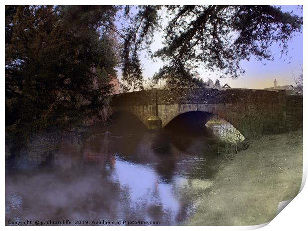 the bridge Print by paul ratcliffe