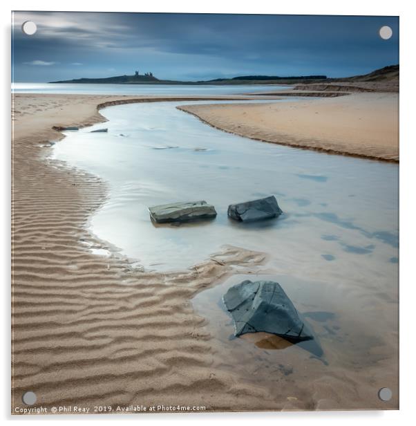 Embleton Bay, Northumberland Acrylic by Phil Reay