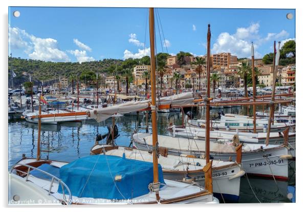 Port de Soller Majorca Acrylic by Jim Key